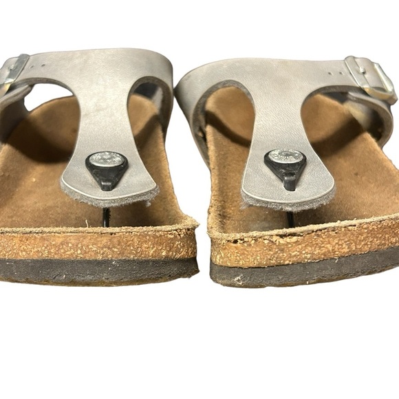 Birkenstock Gizeh Thong Silver Girls Size EU34 - Picture 3 of 4